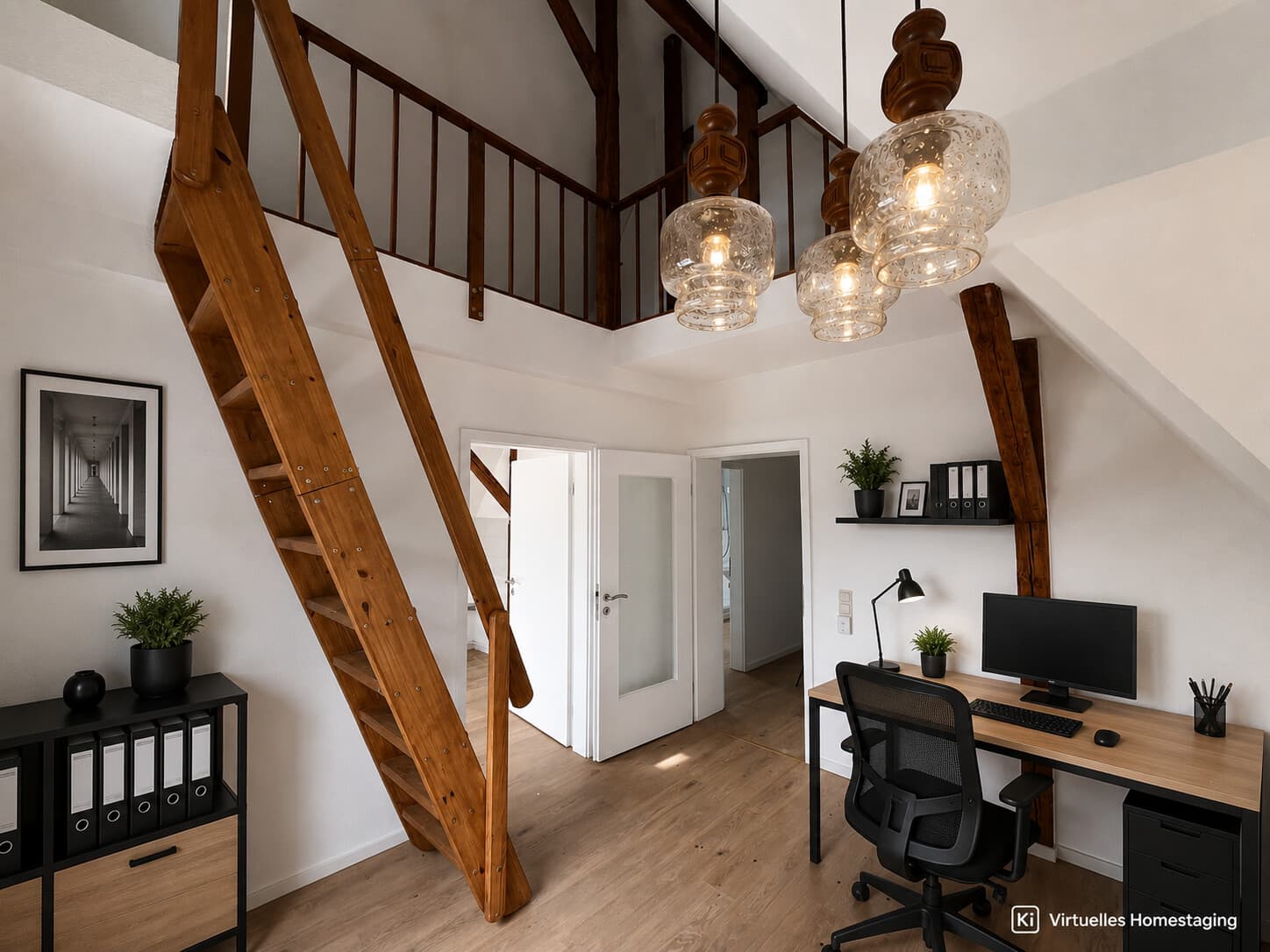 Stilvolle Gewerbefläche in Wissen – Moderne Büroeinheit mit Galerie, Balkon und Stellplatz