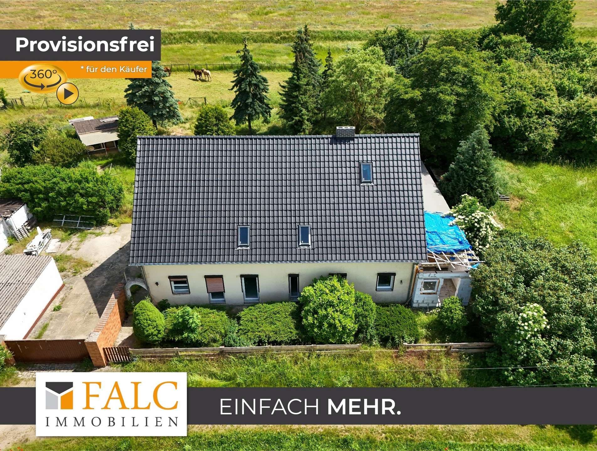 Großzügiges, teilsaniertes Bauernhaus auf 2.179 m² wartet auf Ihre Ideen – nur 5 Minuten bis Nauen