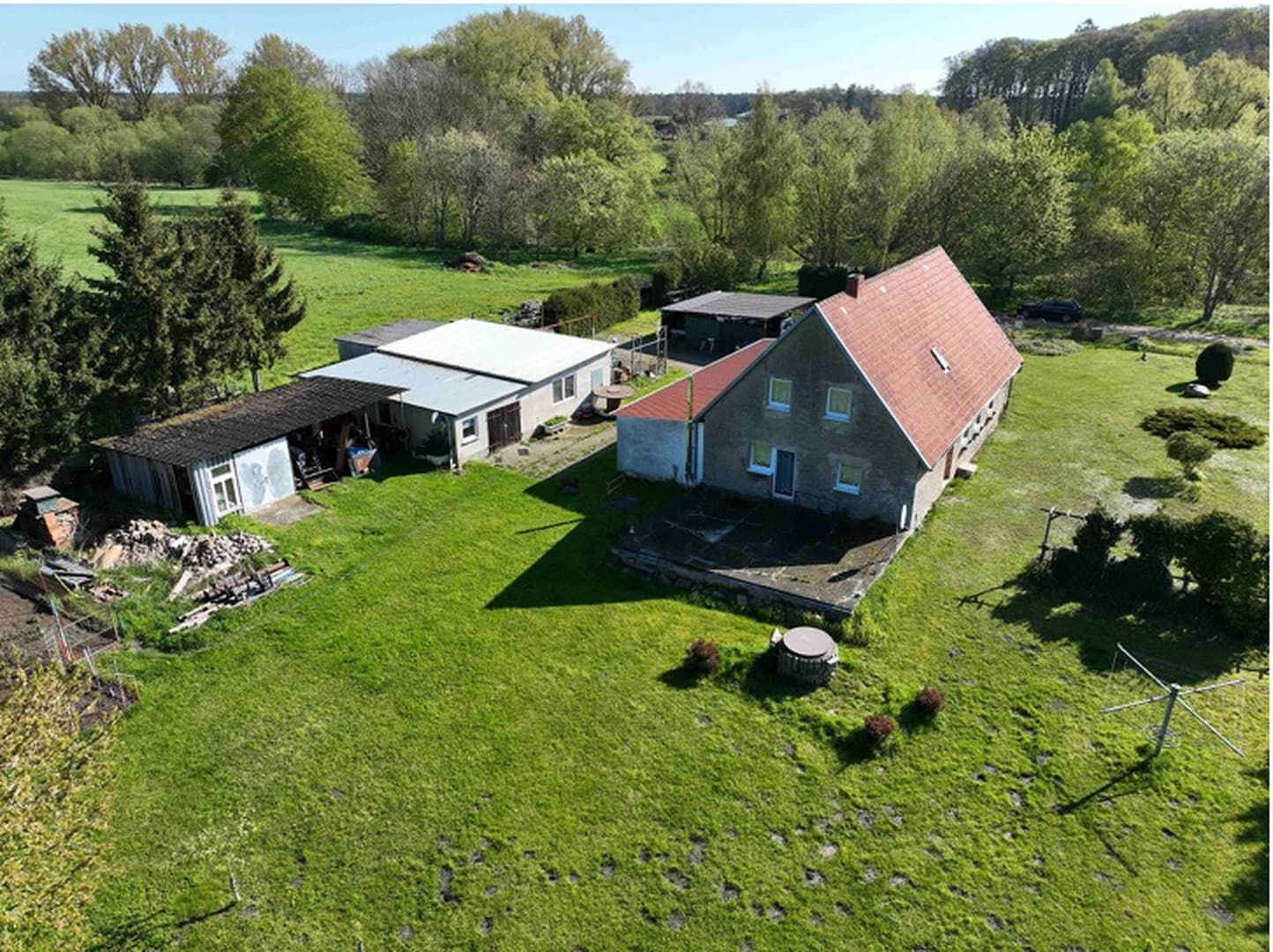Anwesen nahe Usedom mit 6.840 m², Werkstatt, Wirtschaftsgebäuden & Entwicklungspotenzial