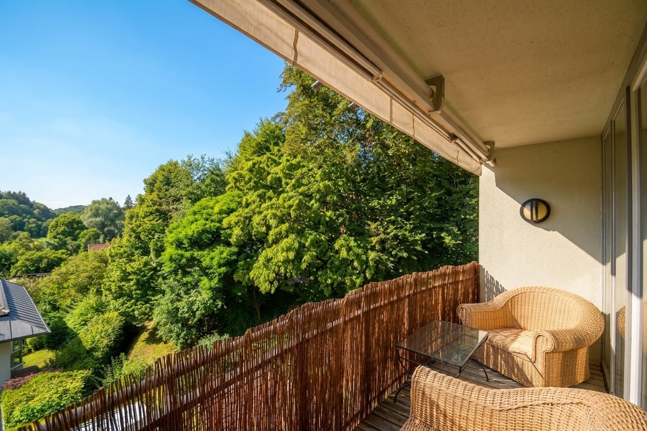 Blick ins Grüne! Großzügige 3-Zimmer-Balkonwohnung mit Wintergarten