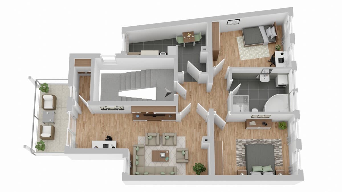 Großzügige 3-Raum-Wohnung mit Balkon und durchdachtem Grundriss - als Kapitalanlage