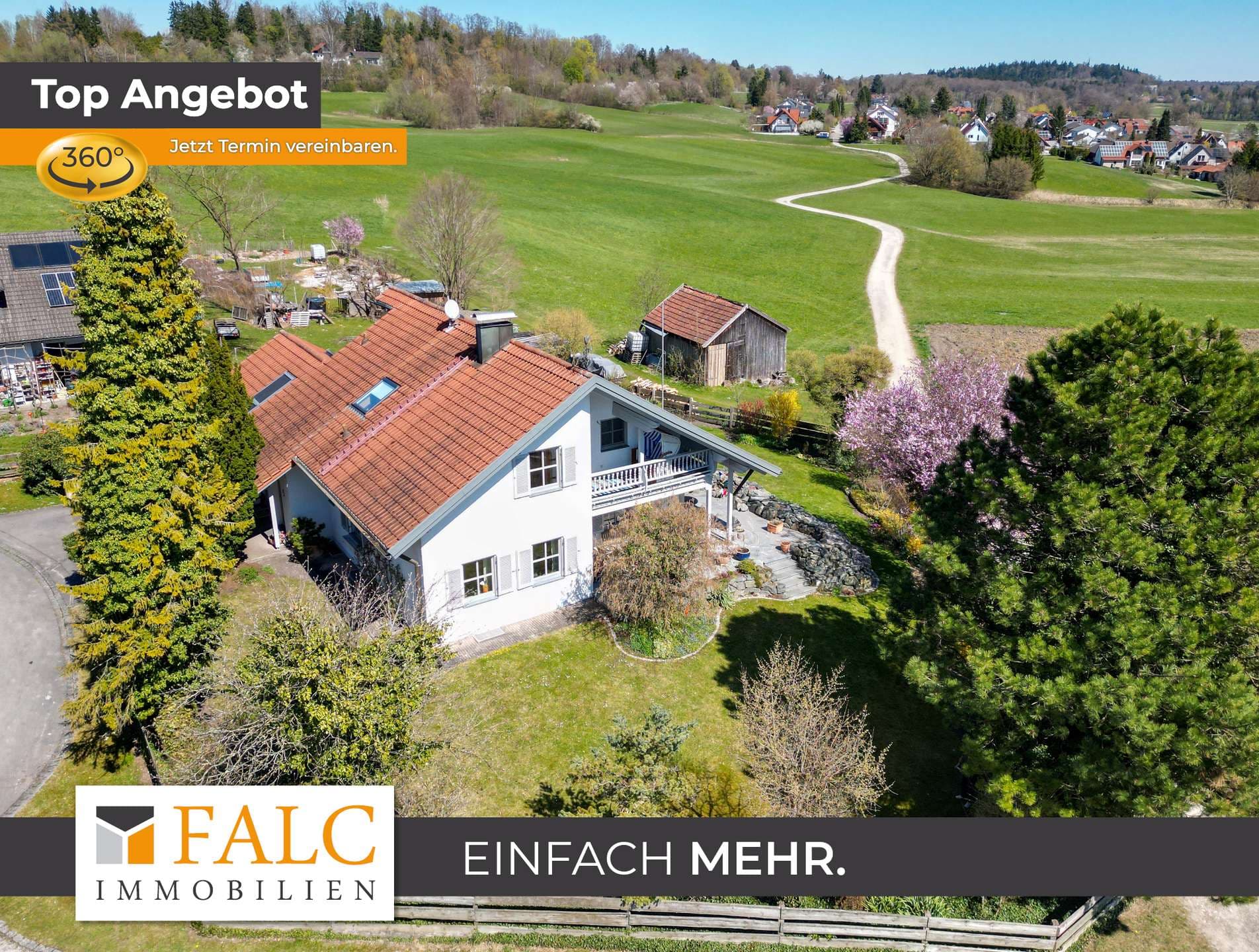 Exklusive Landhaus-Idylle mit unverbaubarem Blick ins Ampermoos