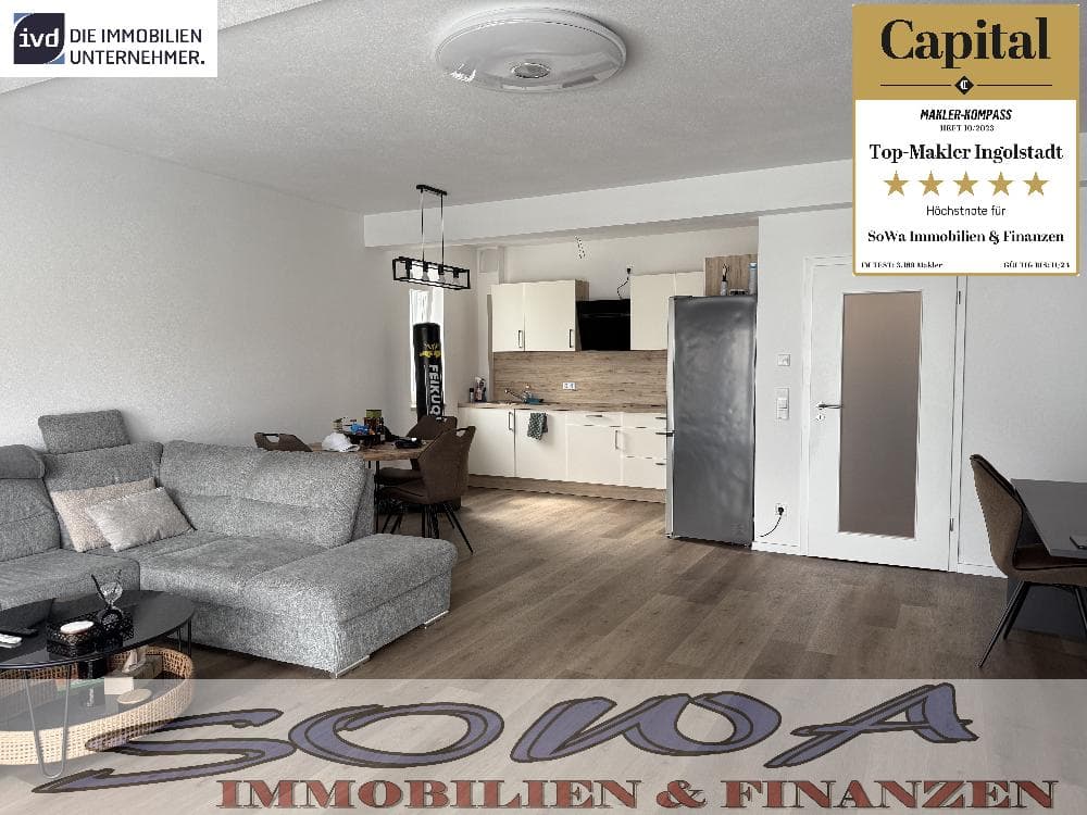 Hochwertige 2 Zimmer Wohnung mit Balkon und TG-Stellplatz in Neuburg - Zentrumsnah! - Ein Objekt von Ihrem Immobilienpartner SOWA Immobilien und Finanzen