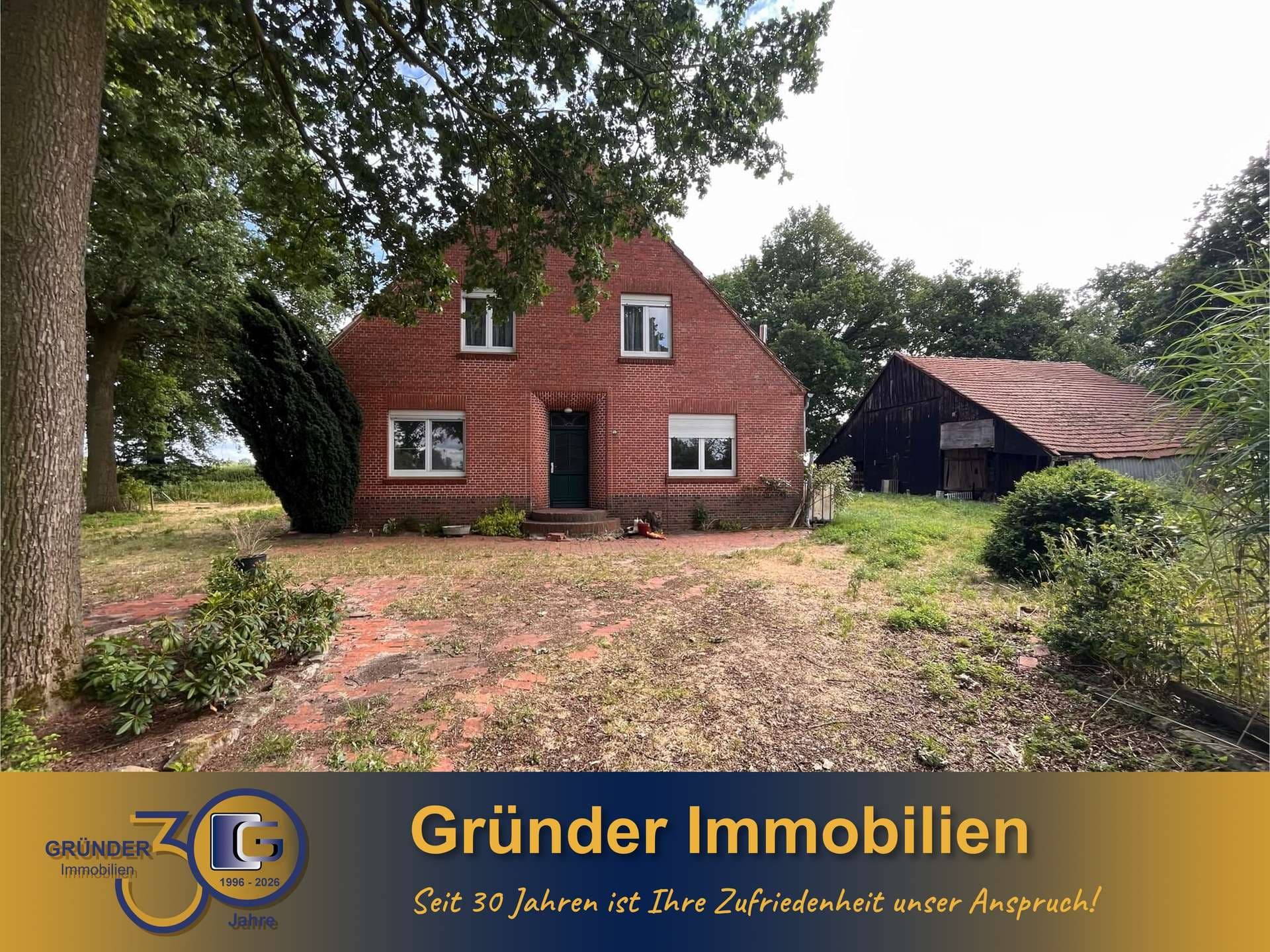 Provisionsfrei für Käufer! Sanierungsbedürftiger Resthof mit großem Grundstück von ca. 170.000 m²!