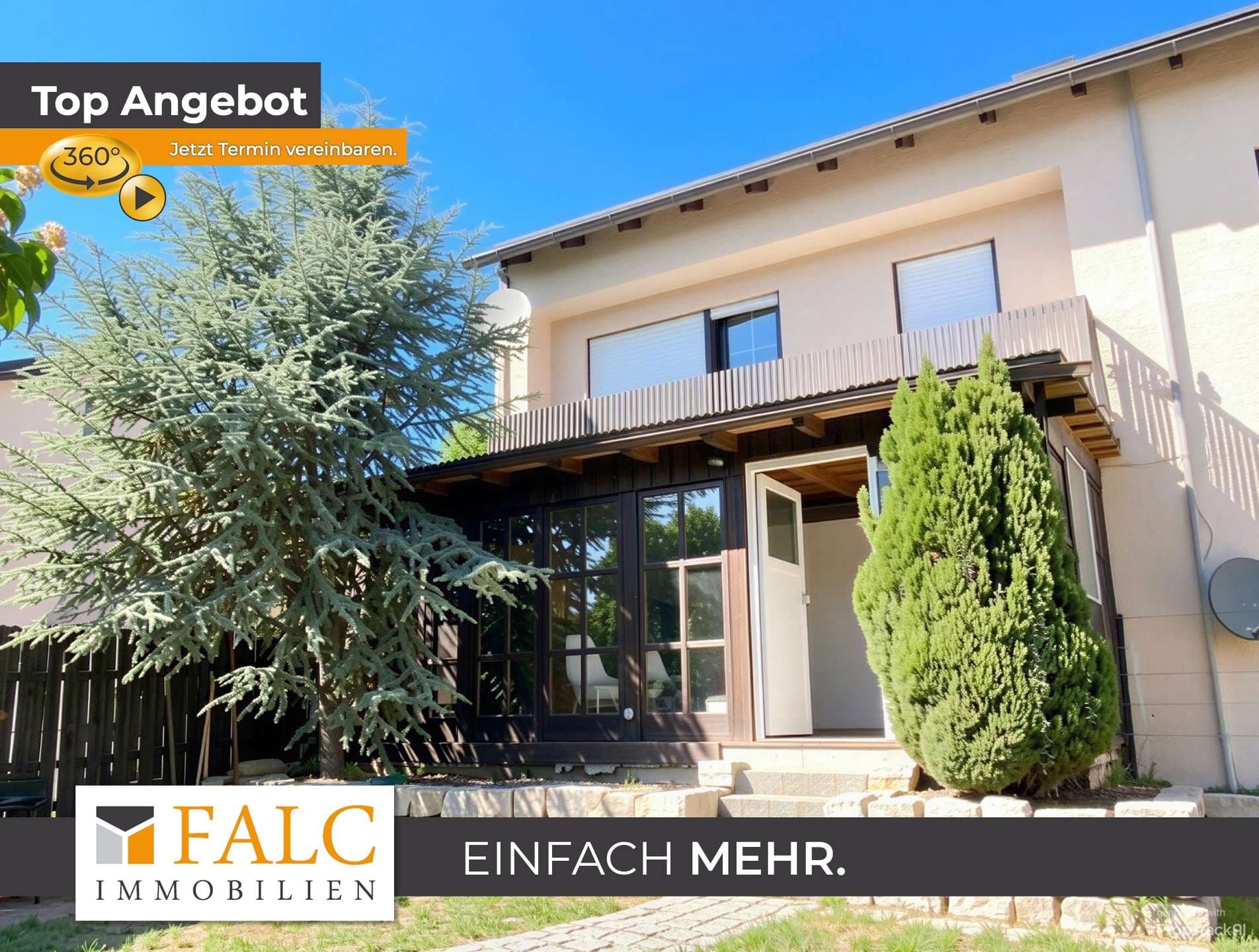 Einfach Mehr: 4-Zimmer-Garten-Wohnung, Wintergarten, 2 Gärten, Garage & PKW-Stellplatz.