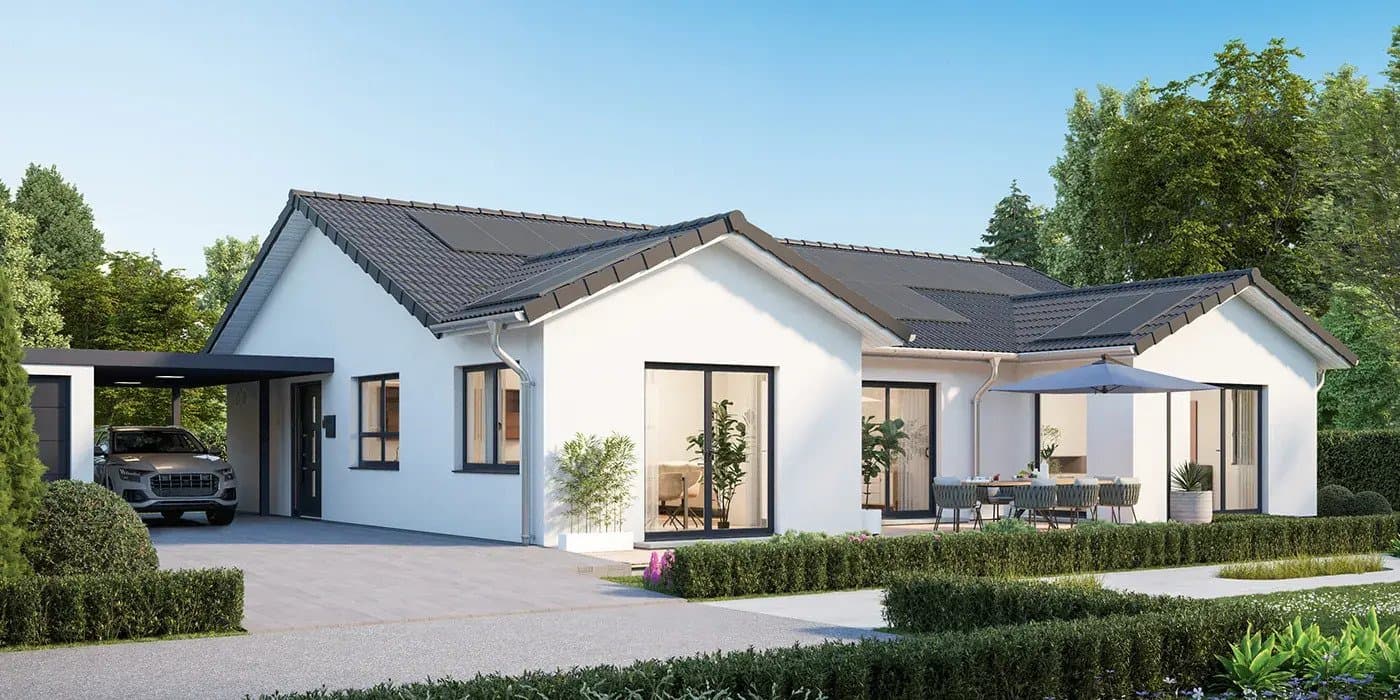 Wohnen ohne Schwellen: 4-Zimmer-Bungalow mit optimiertem Grundriss.