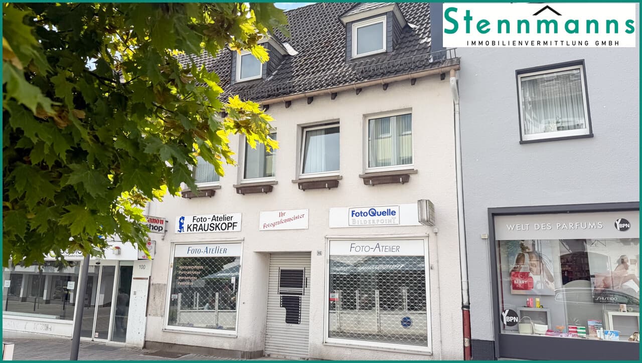 KLEINES WOHN- & GESCHÄFTSHAUS MIT LADENLOKAL IN BESTER INNENSTADTLAGE VON RADEVORWALD
