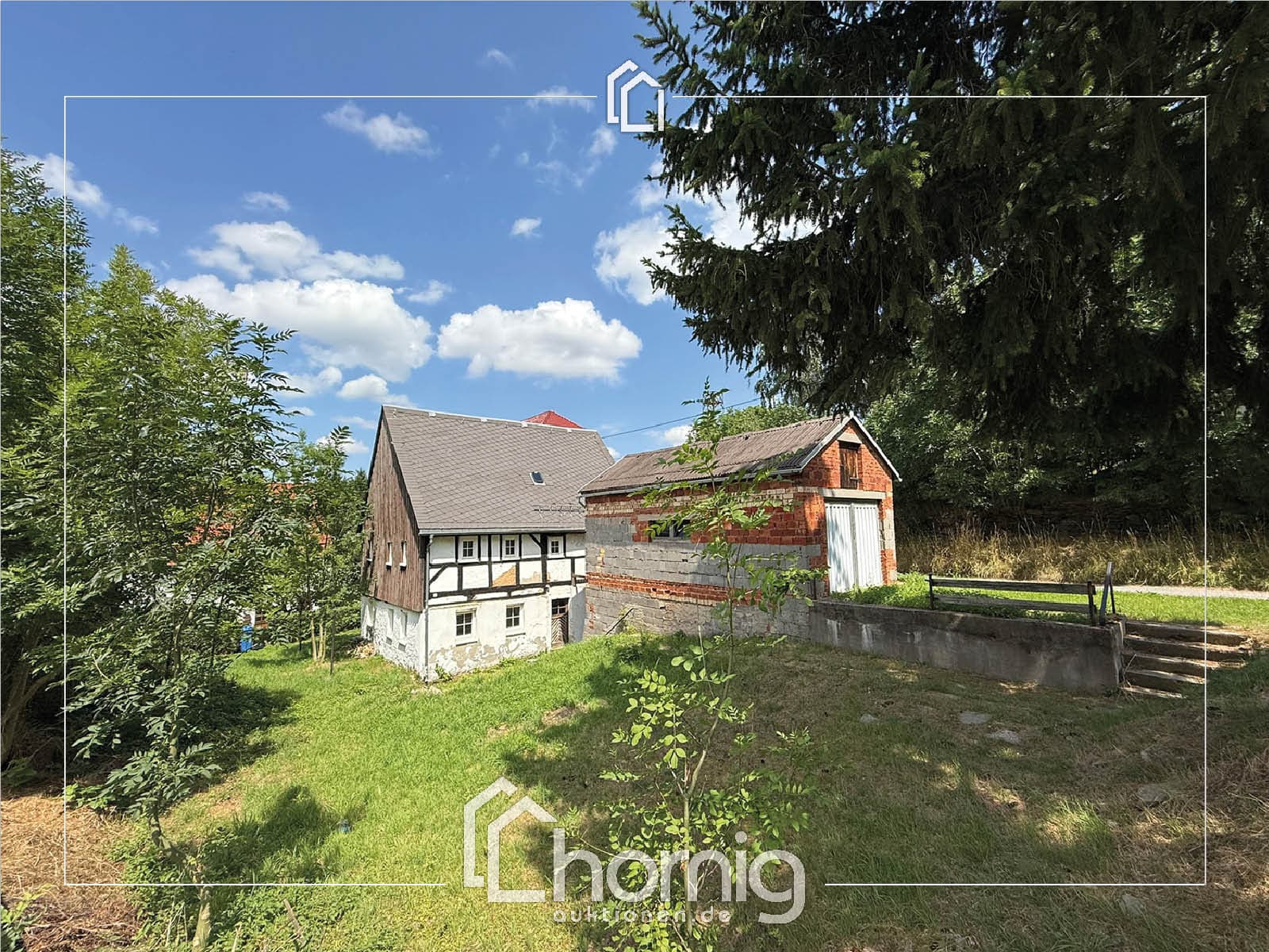 Mit Fleiß zum idyllischem Heim - viel Grün zw. Nossen und Freiberg bei Großschirma