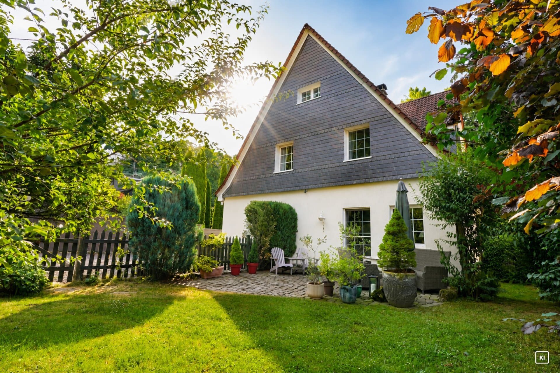 Stilvoll modernisiertes Einfamilienhaus mit historischem Charme und idyllischem Garten 