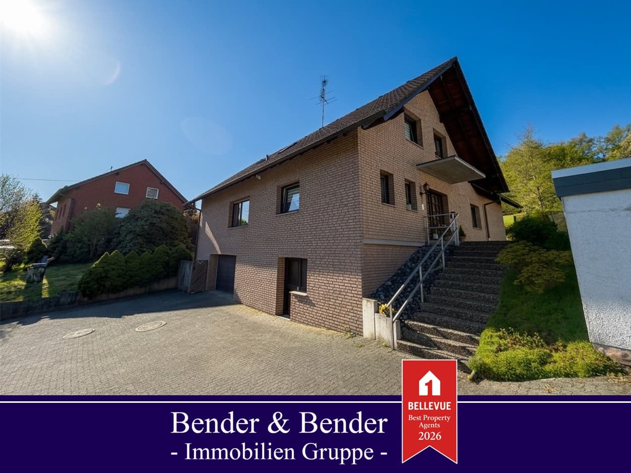 Vermietetes Zweifamilienhaus mit Sauna, Partykeller und Waldblick!