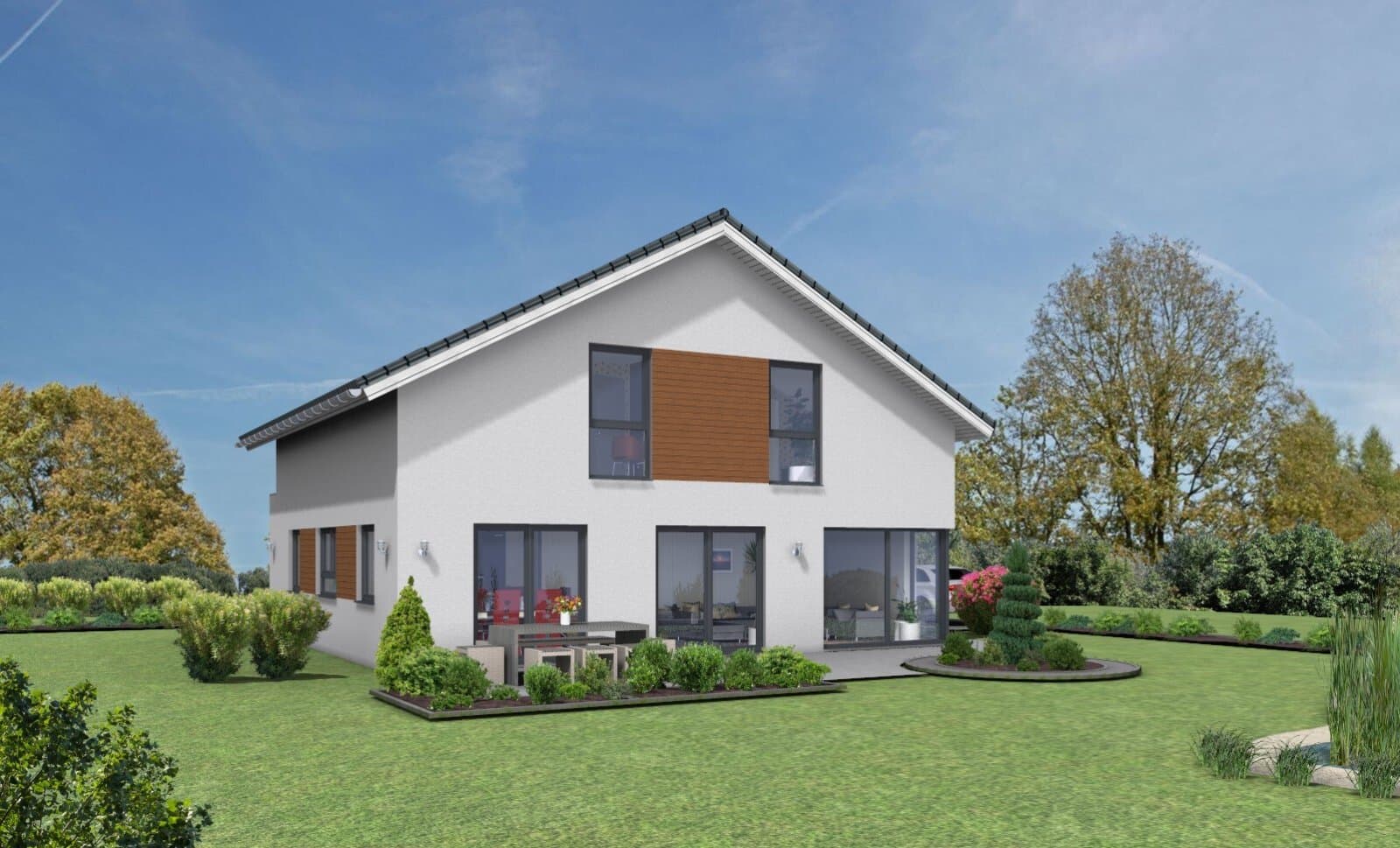 Ruhige Sackgasse: Sehr attraktives STREIF-Einfamilienhaus FAMILY-XL mit Holzapplikationen auf familienfreundlichem Einzelgrundstück!