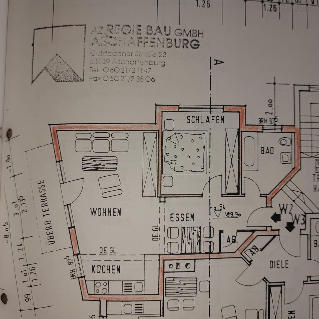 Ruhig wohnen in Aschaffenburg-Schweinheim – gepflegte 2-Zimmer-Wohnung mit Terrasse & Tiefgarage