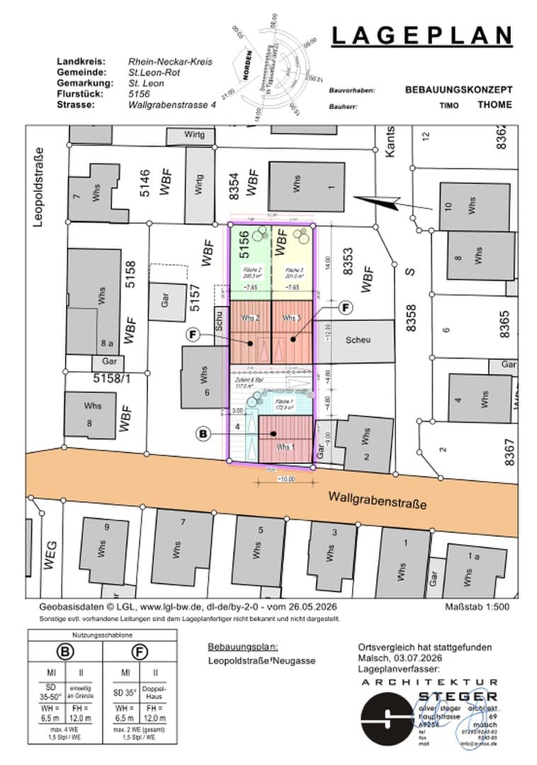 Seltene Gelegenheit: Exklusives Baugrundstück in zentraler und ruhiger Wohnlage - sofort bebaubar