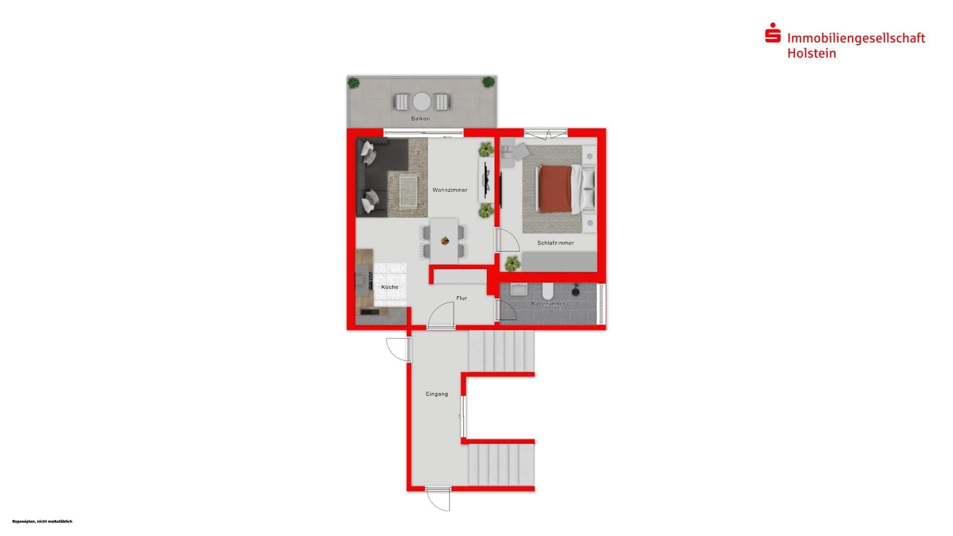 2-Zimmer-Wohnung -Schleswig Schlie Leven Erstbezug