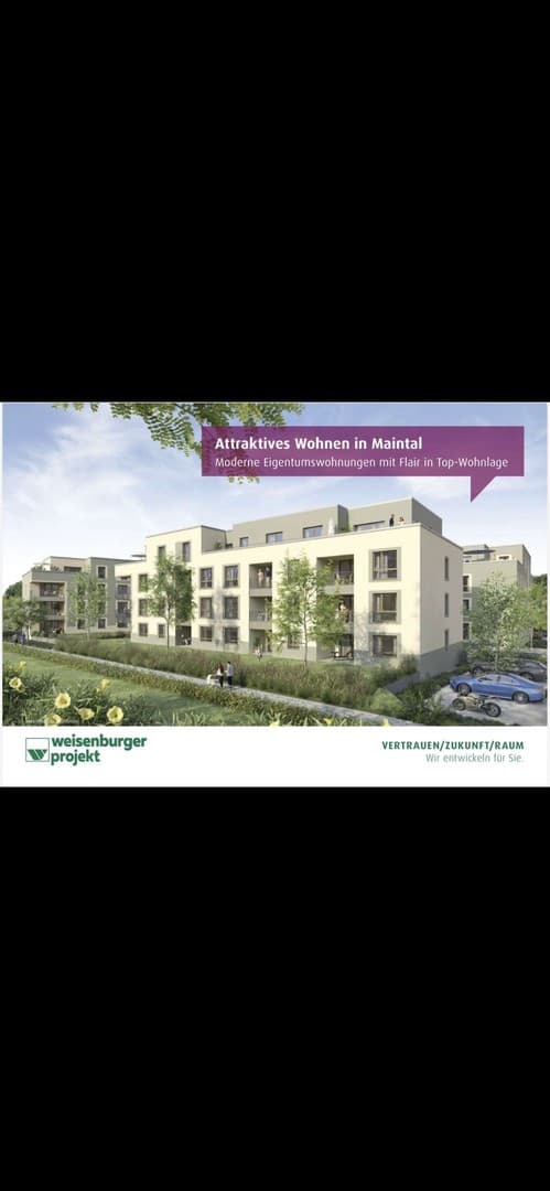 Erstbezug - Neubau in Maintal mit Dachterasse