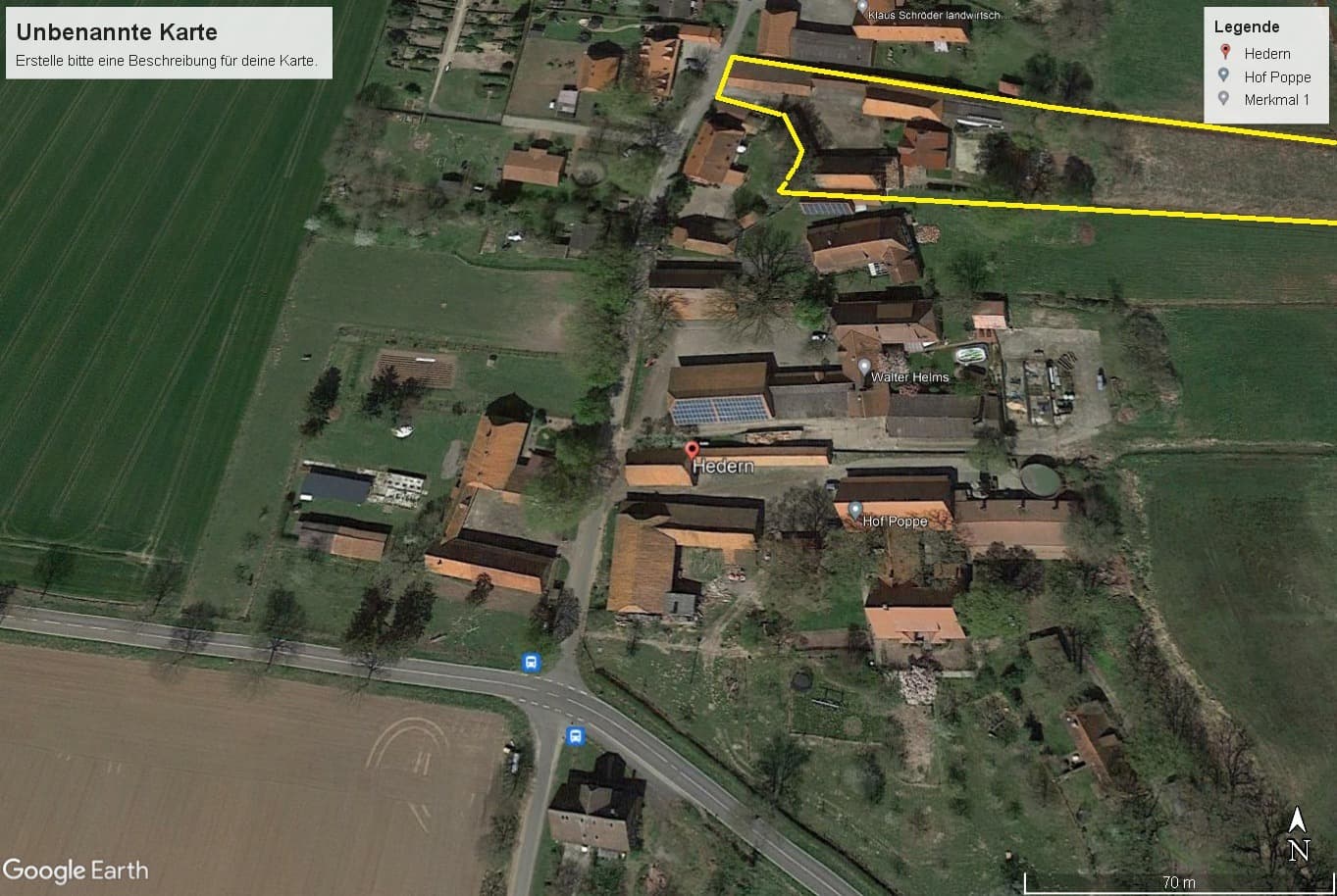 Resthof mit Waldflächen sowie weiteren Flächen in 27336 Frankenfeld OT Heddern nahe der Aller