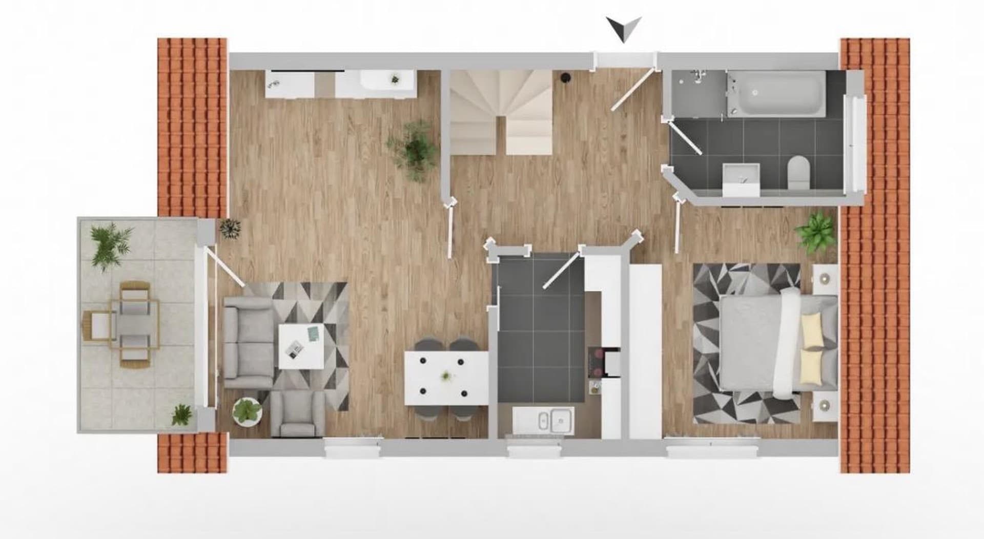 Maisonette-Wohnung mit Südbalkon - Provisionsfrei!