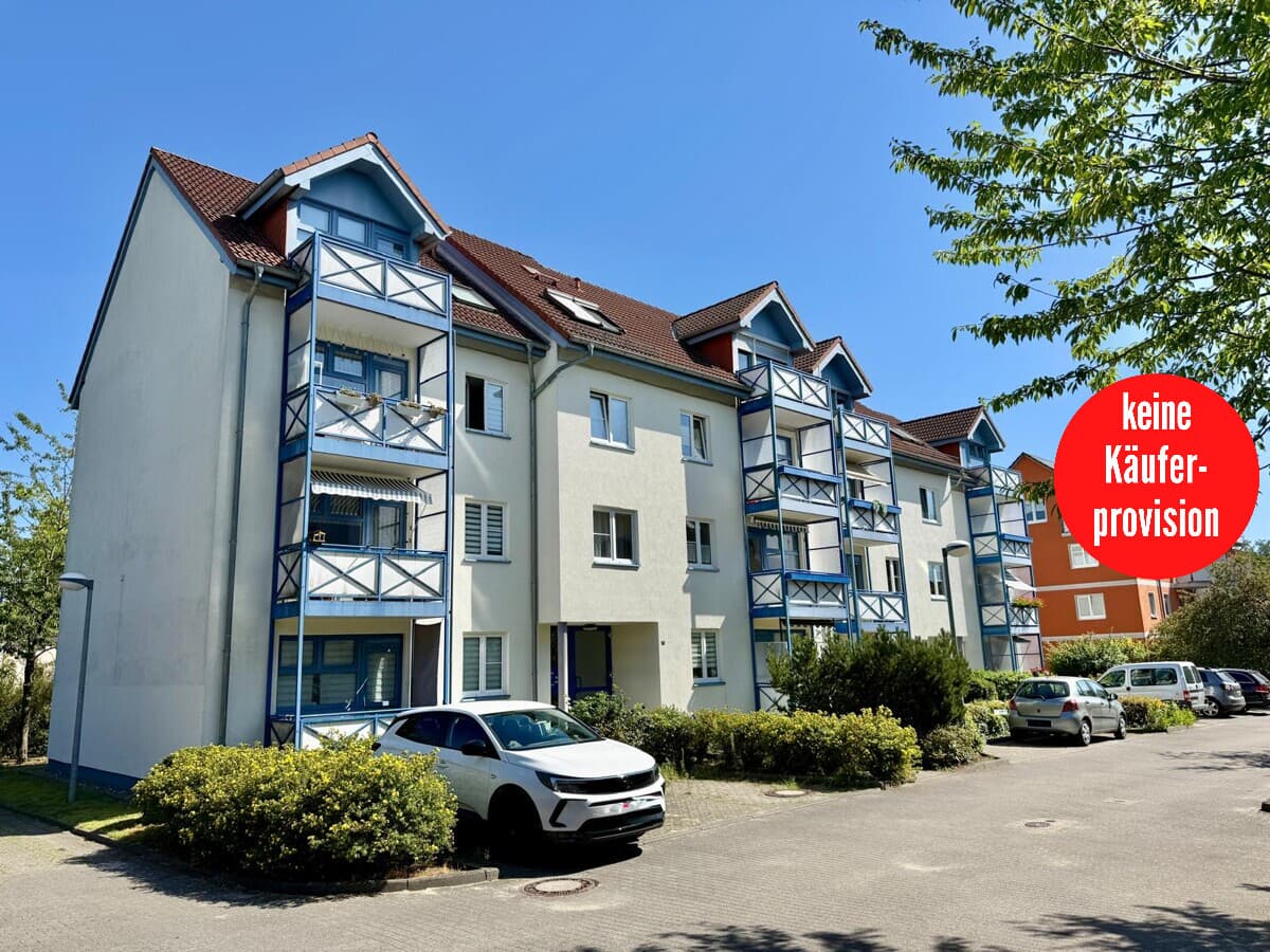 HORN IMMOBILIEN++ Neubrandenburg, 3-Raum Eigentumswohnung mit Balkon und Carport 
-nicht vermietet-