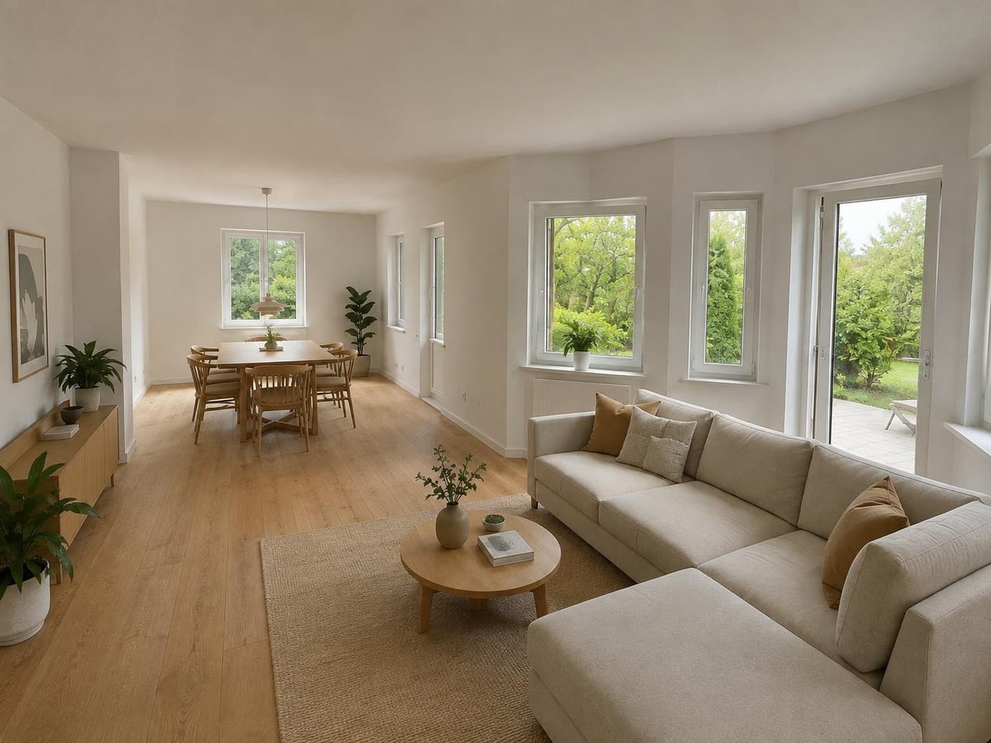 Erstbezug nach Kernsanierung: 3-Zimmer-Wohnung mit Garten