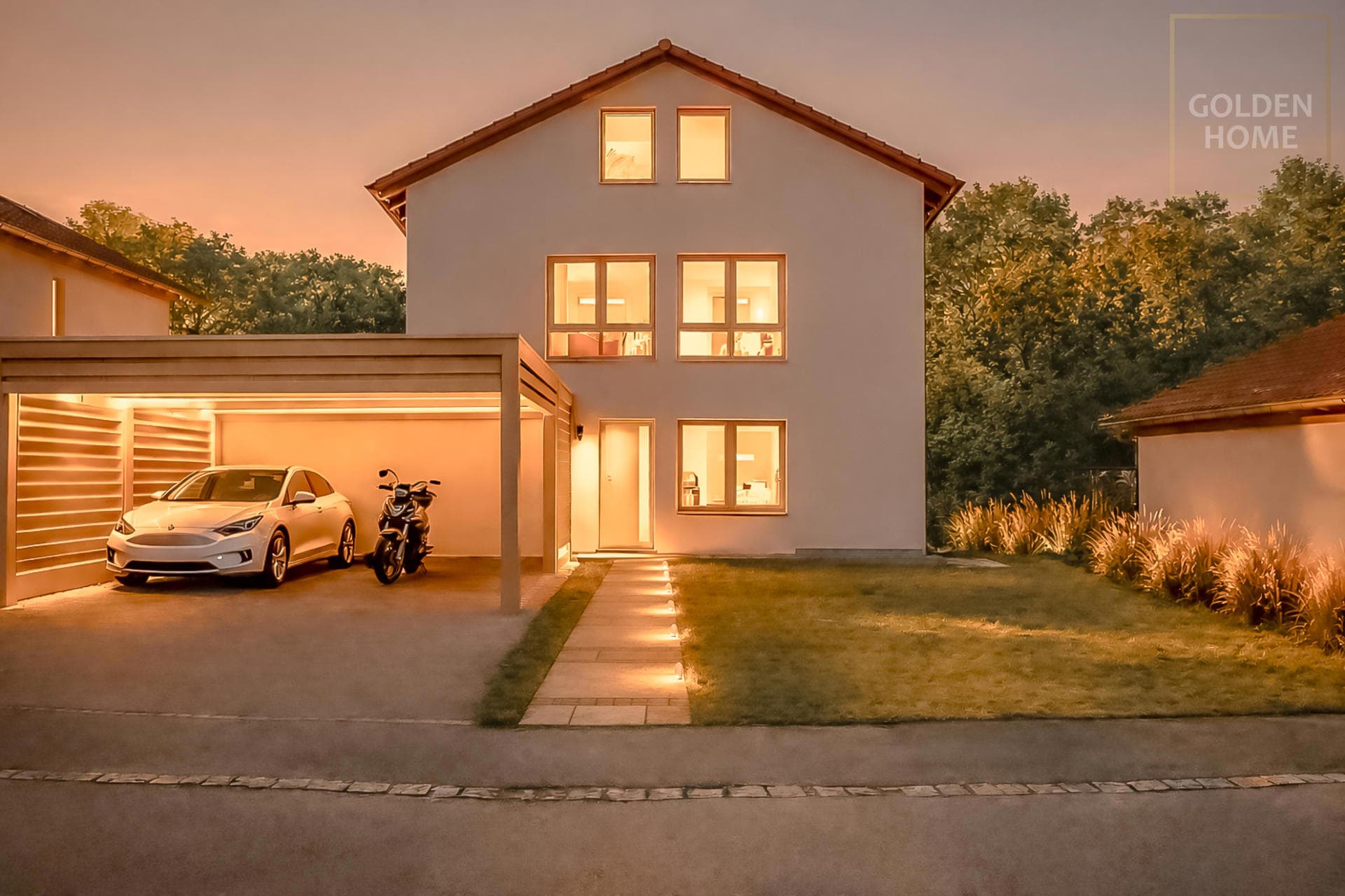 Zweifamilienhaus mit 1.910 m² Grundstück, Baupotenzial und parkähnlichem Garten