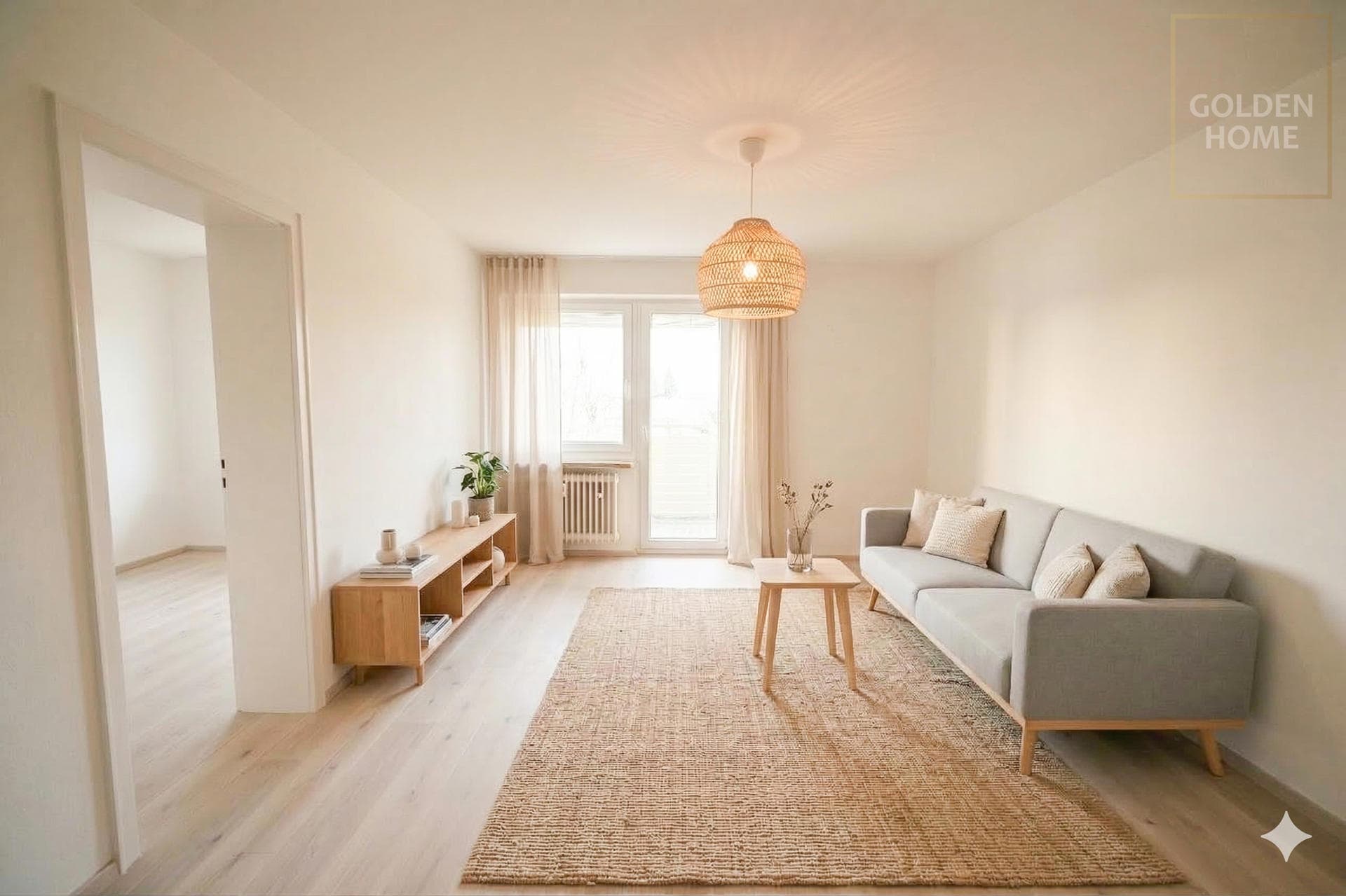 Gemütliche 2-Zimmer-Wohnung mit Süd-/Ost-Balkon und flexiblem Zusatzraum
