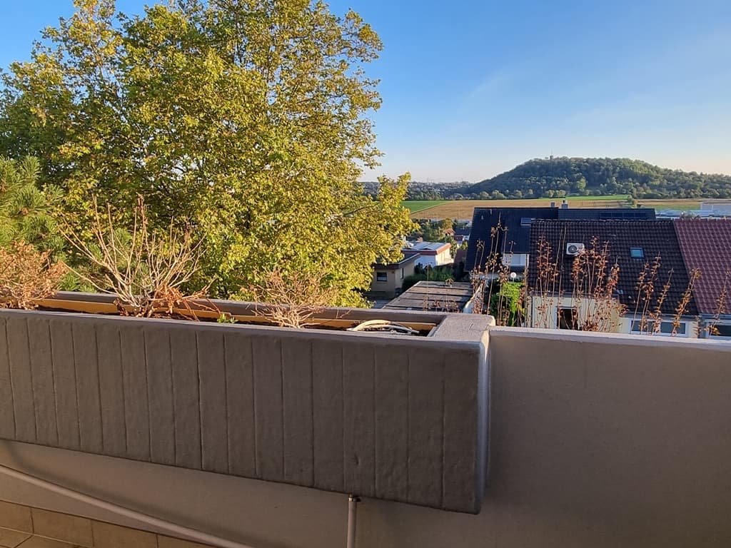 "Sonniges Apartment mit Balkon, Aufzug & Stellplatz - 1-Zi.-OG-ETW in Tamm"