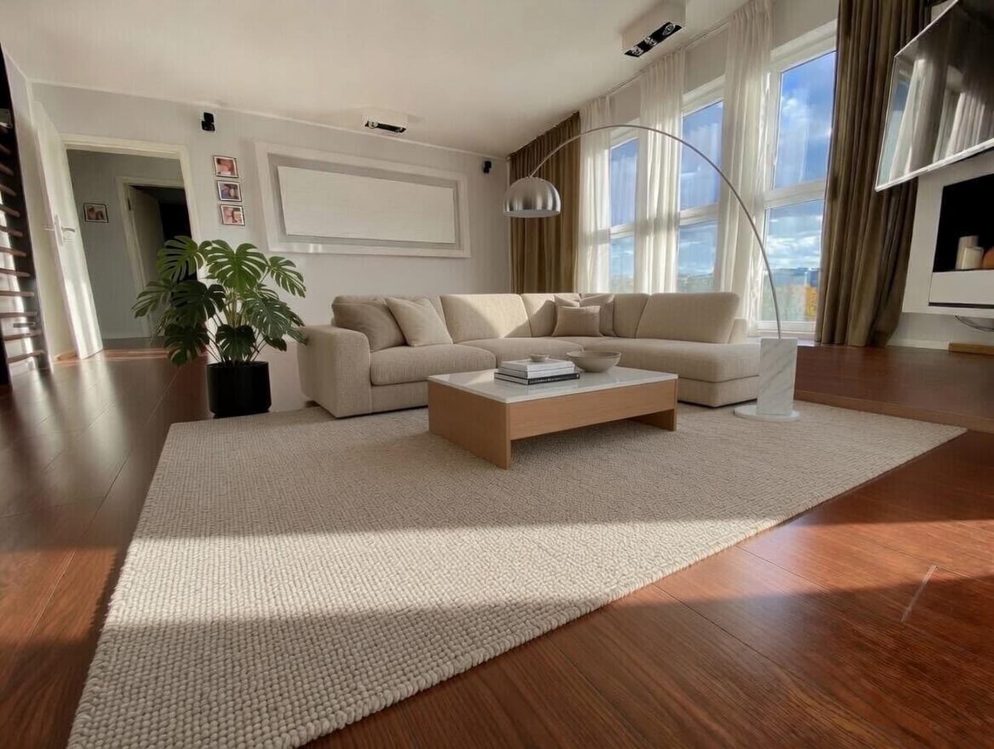 Wohnzimmer mit Kamin