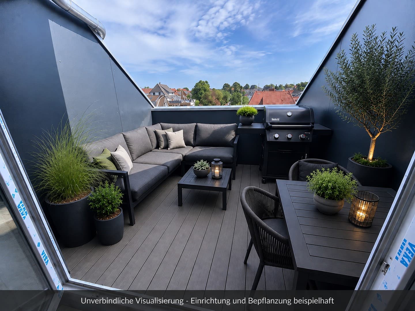 ERSTBEZUG 2,5 Zimmer Wohnung KFW55 DG mit Ankleidezimmer, Loggia, FBH, EBK, Wallbox