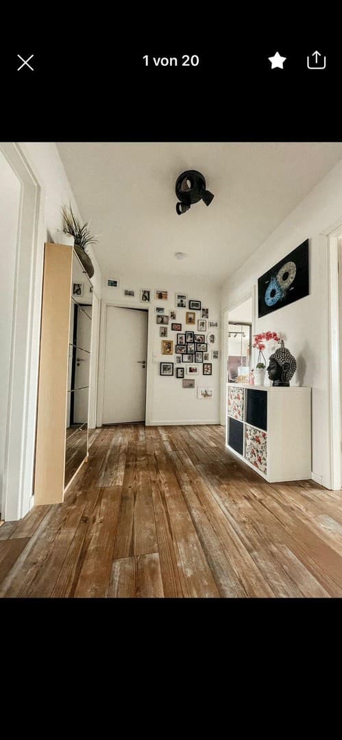 Helle 3 Zi-Wohnung mit Balkon in Zons