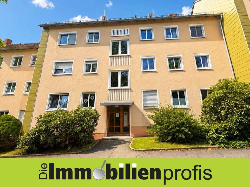 Hof - Nähe Bismarckturm: 2 Zi.-Whg. mit Balkon und Fernblick
