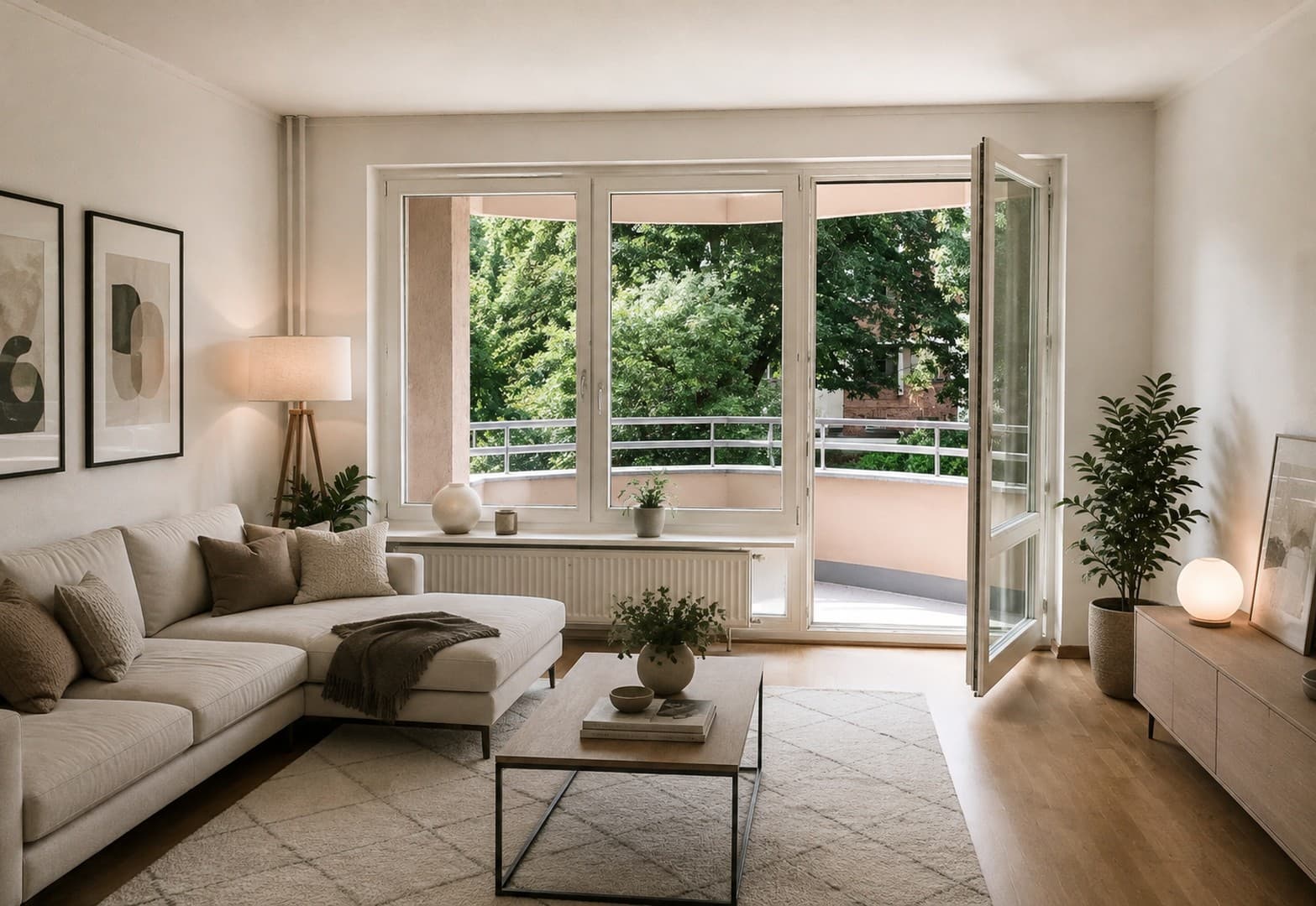 Grün wohnen mitten in Berlin | Großzügige 2-Zimmer-Wohnung mit Balkon&TG-Stellplatz | provisionsfrei