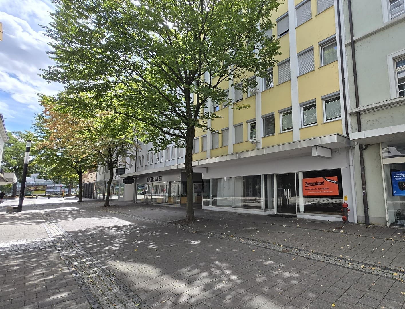 Gewerbefläche 310qm (renoviert) in Fußgängerzone (1b Lage) - 20% Nettomietnachlass im 1. Mietjahr!