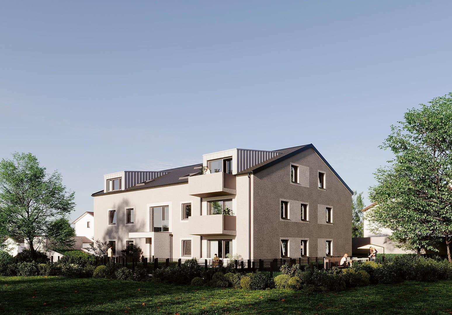 Bezugsfertig: Energieeffiziente (A+) 2-Zimmer-Wohnung (Neubau) in Vaterstetten (OT Parsdorf) - WE 02