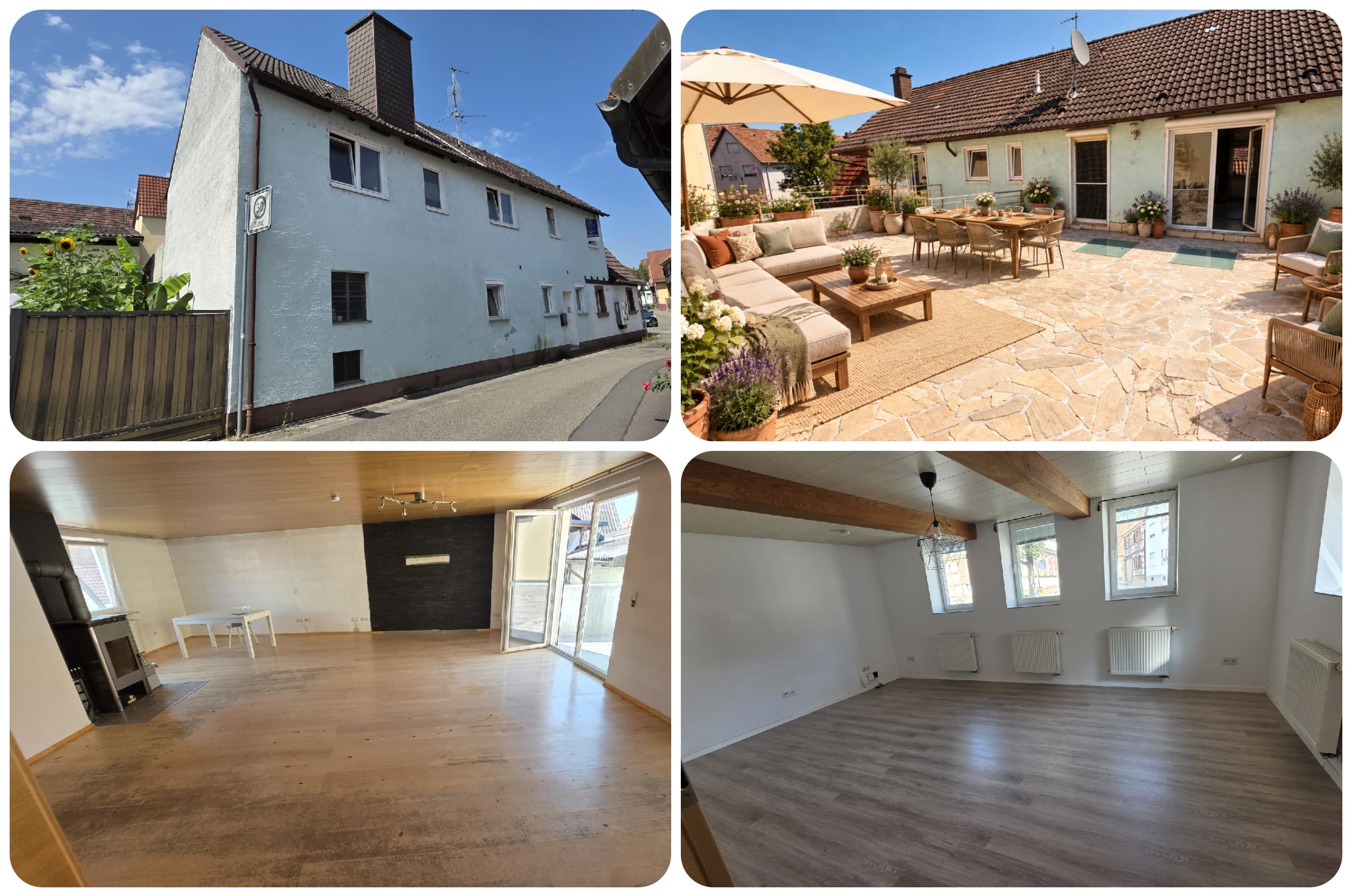 Einfamilienhaus mit Hof und weitläufiger Dachterrasse und Einliegerwohnung sowie großen Lagerraum