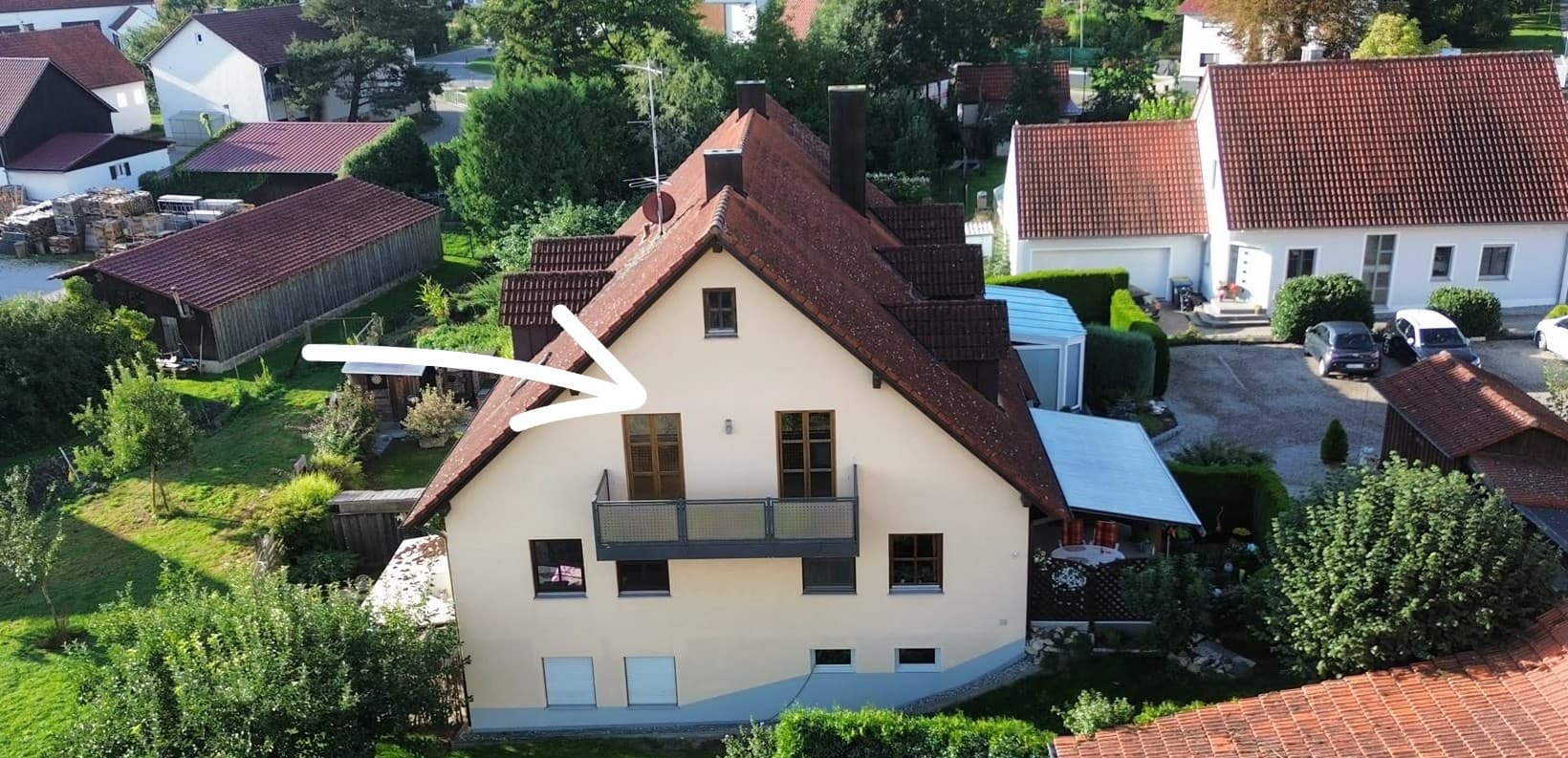 Freie 3-Zimmer-Eigentumswohnung m. Kellerabteil und Stellplatz in Sandizell