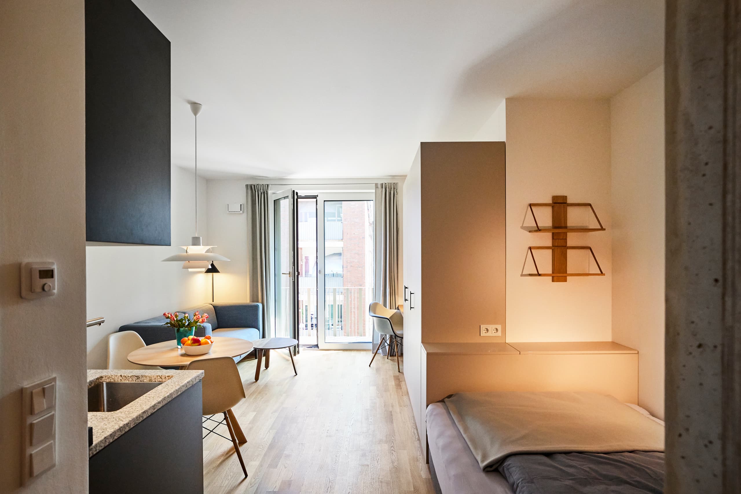 Einzimmerneubauwohnung, zentral gelegen