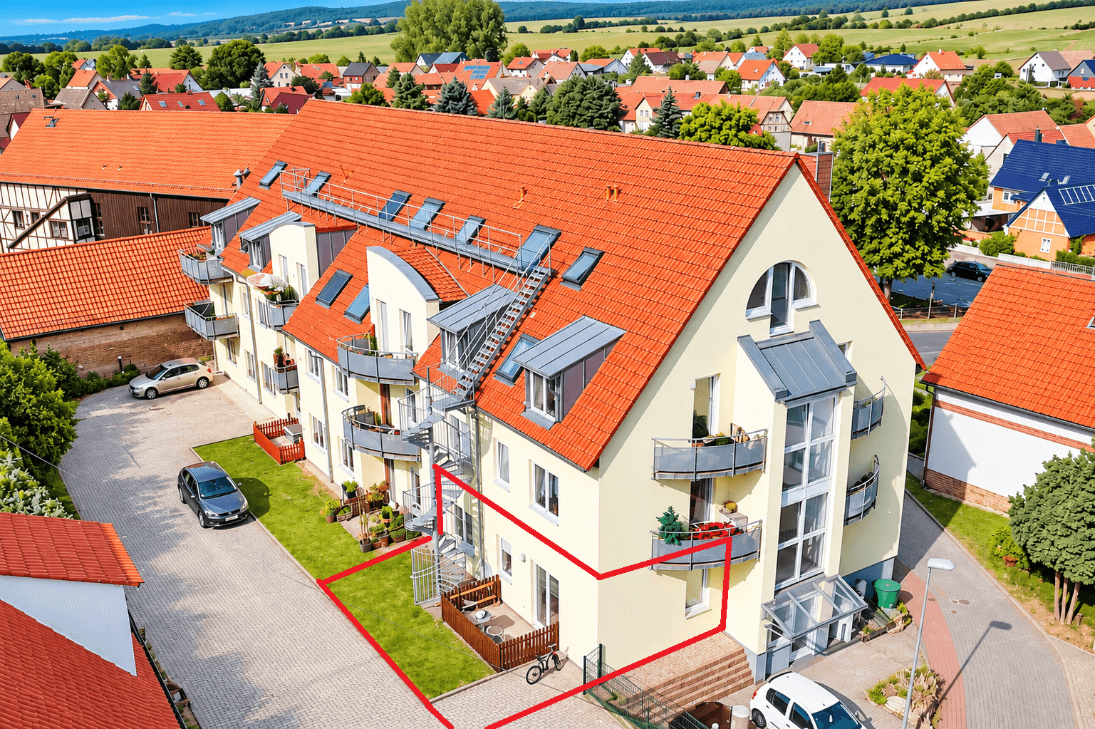 2-Raumwohnung mit Terrasse in Lengefeld