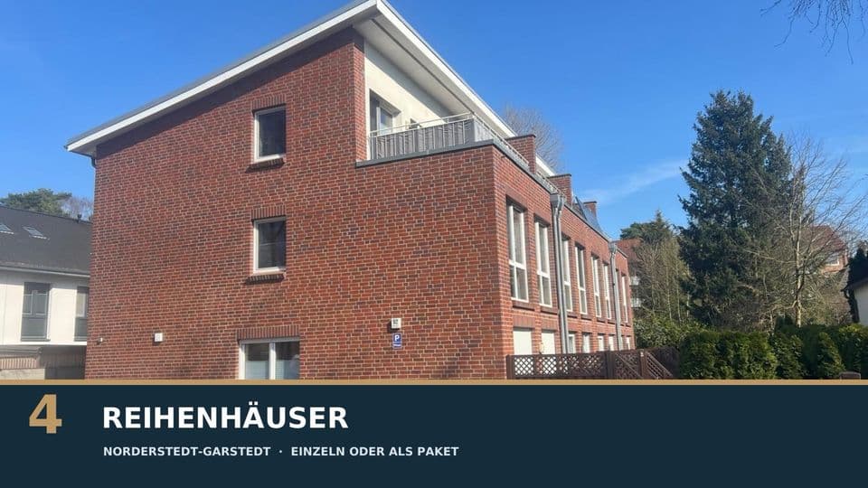 4 Reihenhäuser in Norderstedt-Garstedt – einzeln oder als Paket