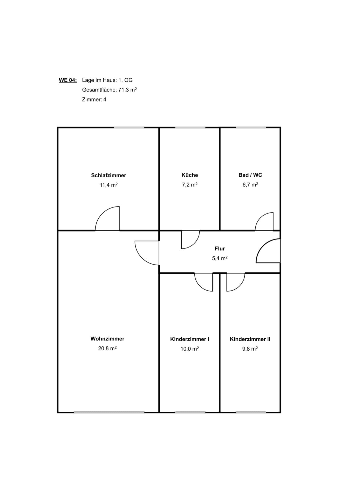 4-Zimmer-Wohnung in Ponitz