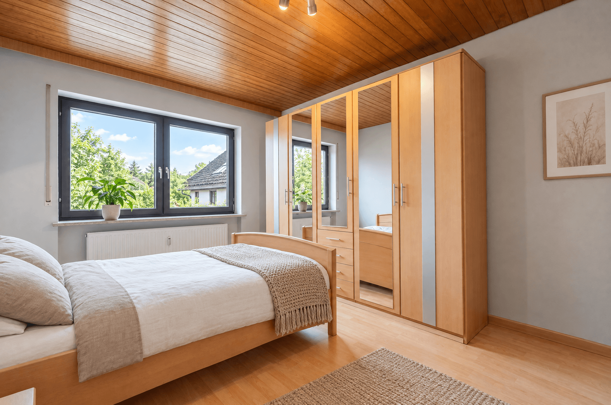 Großzügige 2,5-Zimmer-Wohnung in Olching: ca. 74 qm mit großem Südwest-Balkon, Keller und Stellplatz