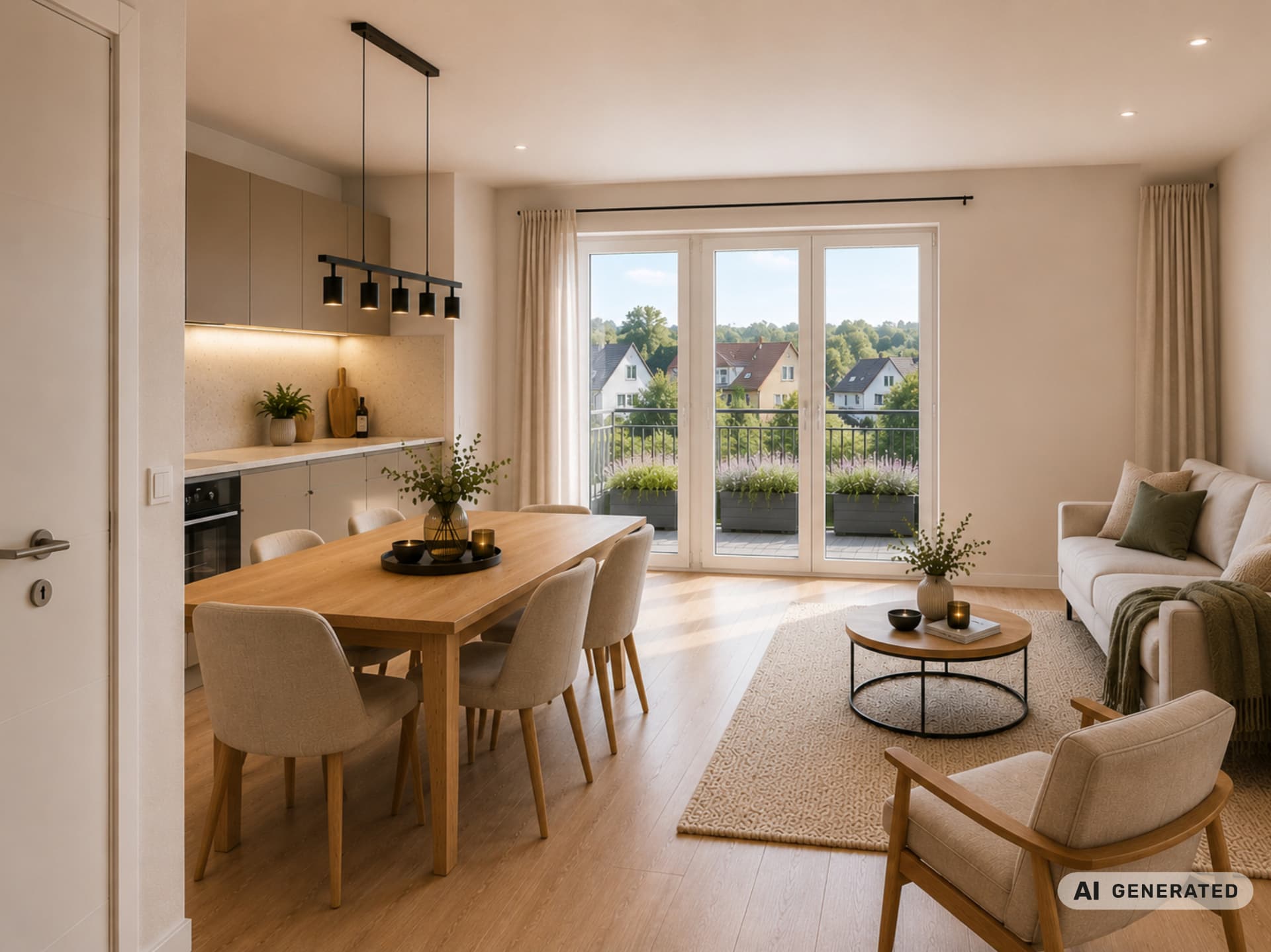 Zeitgemäß wohnen in Dissen: Neubauwohnung mit Terrasse und nachhaltigem Energiekonzept