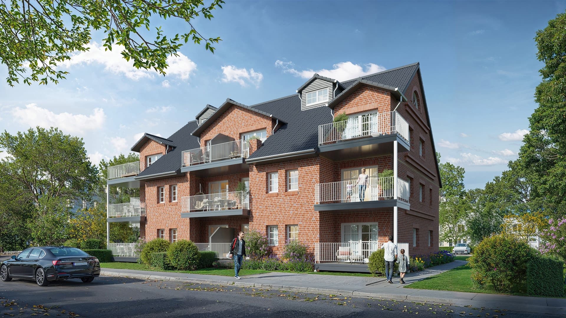 Husum-Danckwerthstraße Wohnung 8: Neubau einer 4-Zimmer Eigentumswohnung im 2. Obergeschoss und DG