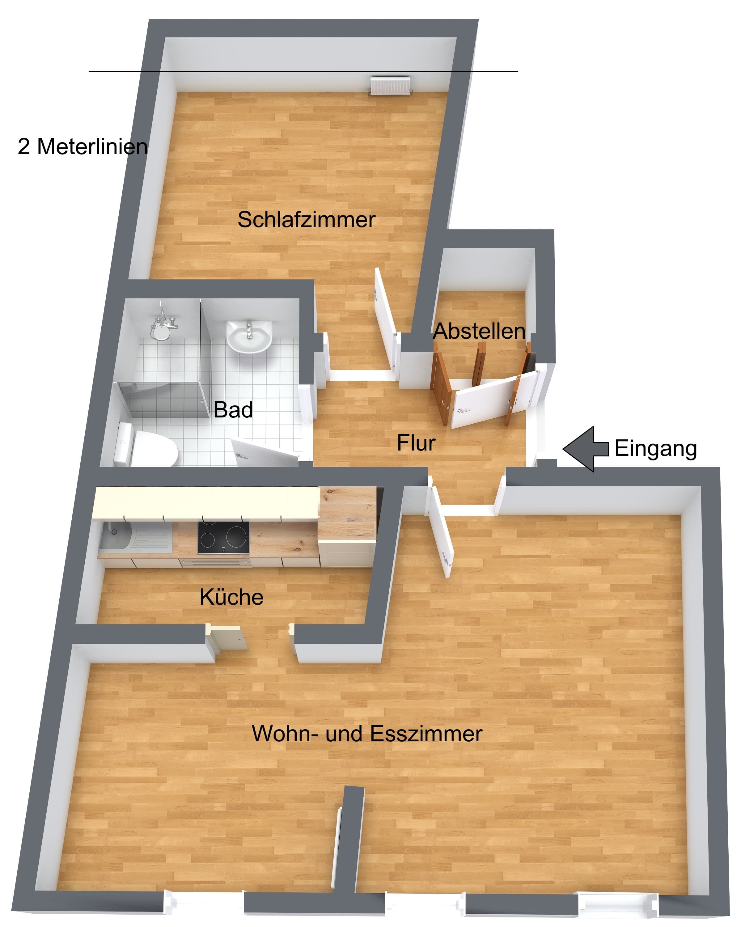 2-Zimmer-Dachgeschoss