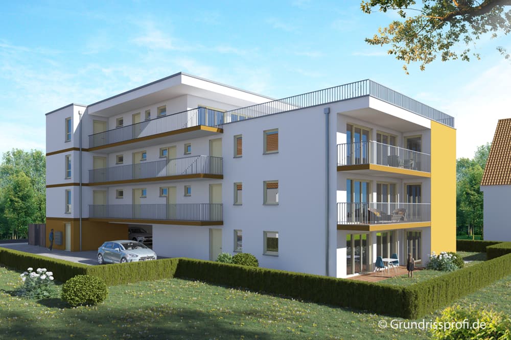 Neubauprojekt in Süßen! Tolle 4-Zimmer- EG-Wohnung mit Terrasse und Gartenanteil, Aufzug, KfW55 !