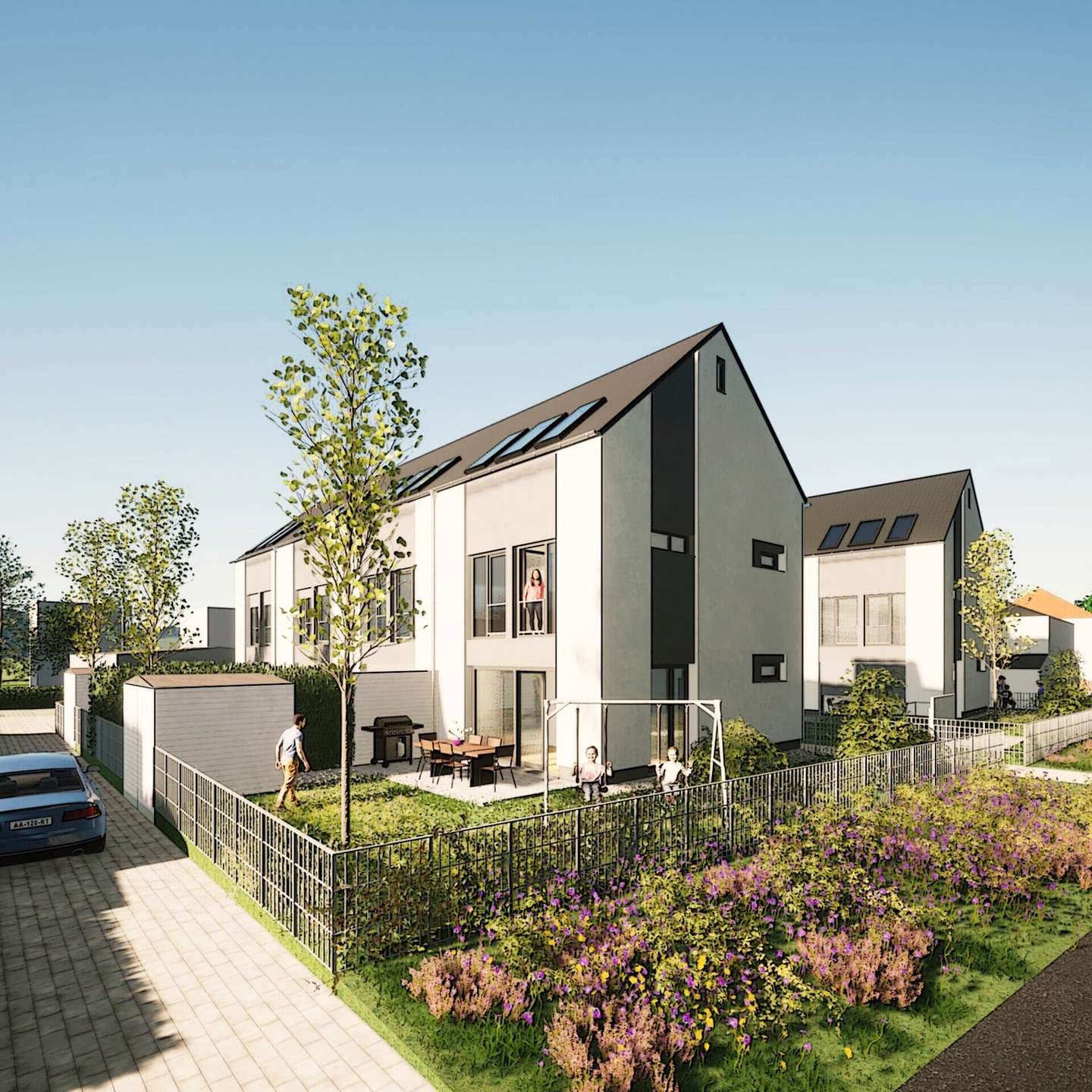 Wir bauen für Sie – Ihr Reihenendhaus in idyllischer Lage nahe dem Zwenkauer See