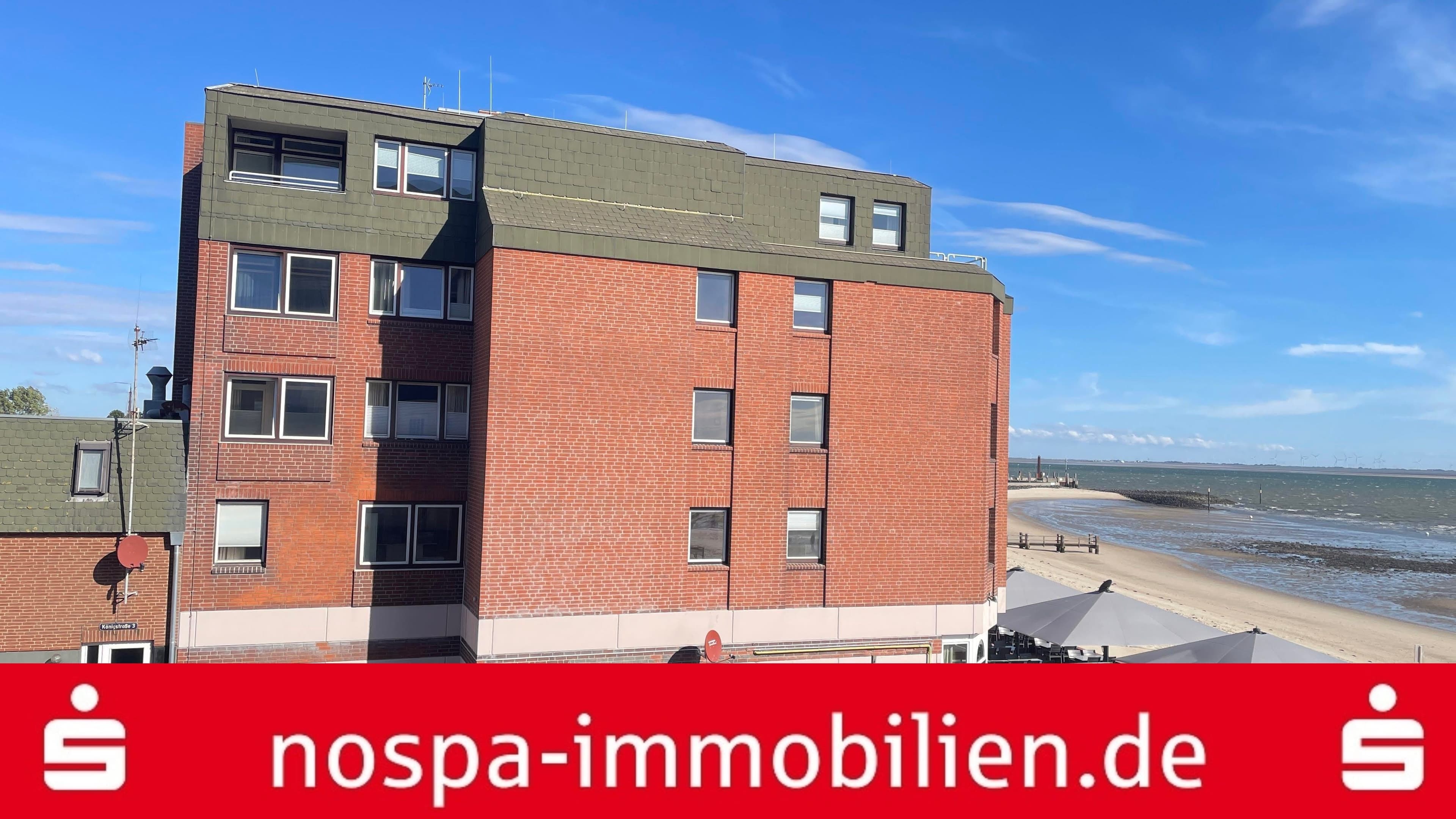 Nordseeblick! 2-Zimmer-Eigentumswohnung im 3.Obergeschoss mit geschlossener Loggia!