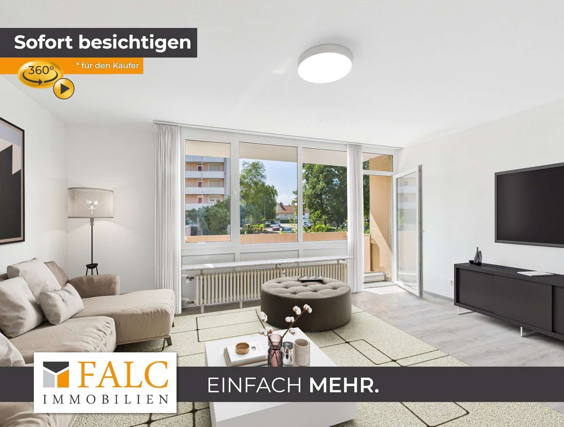 TOP sanierte 3 Zimmer-Wohnung mit Balkon im EG