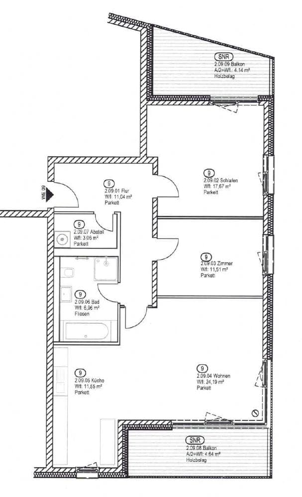 27535 HomeCompany Dresden Möbliert/Furnished 3-Zimmer Wohnung in Radebeul max. 4 Personen