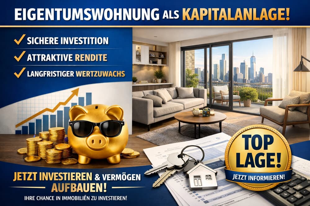 Top Kaitalanlage - 2 Raumwohnung mit Balkon und Stellplatz