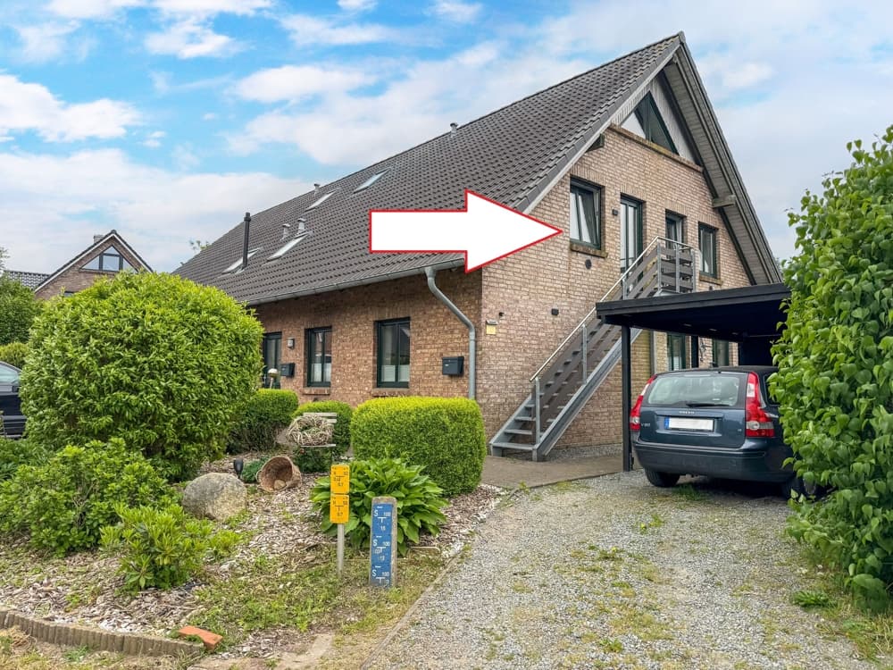 Optimal für Paare, gute Lage und unbefristet vermietet: moderne 2-Zi.-Eigentumswohnung in Rantrum.